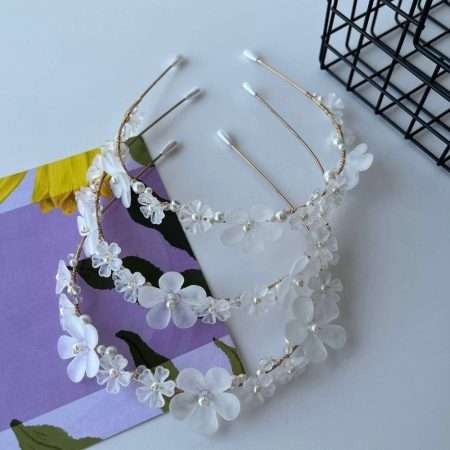 floral hair hoop accessory