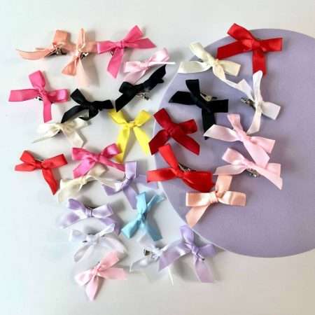 Mini Ribbon Hair Clips (25 PCS)