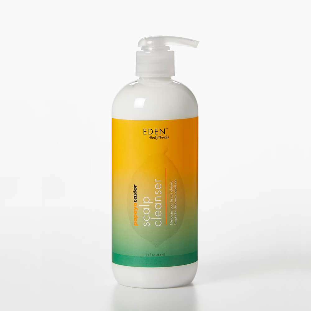 765591003709 EDEN BodyWorks Papaya Castor Scalp Cleanser 354ml غسول فروة الرأس إدن بودي ووركس بالبابايا وزيت الخروع لتنظيف وترطيب فروة الرأس