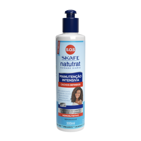 Intensive Maintenance Leave-In for Defined Curls – SOS Skafe Natutrat | ليف إن عناية مكثفة لتحديد الكيرلي – سكافيه ناتوترات (300ml)