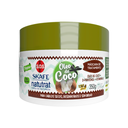 Skafe Natutrat S.O.S Coconut Hair Mask – Deep Nutrition & Repair with Coconut Oil – 350g