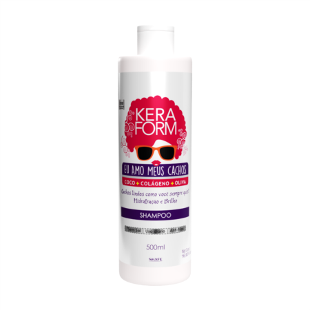 KeraForm Eu Amo Meus Cachos Shampoo – Coco + Collagen + Olive (500ml)