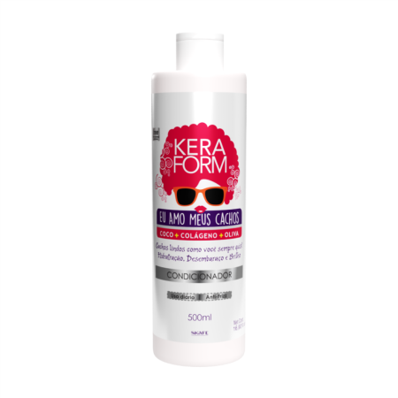 KeraForm Eu Amo Meus Cachos Conditioner – Coco + Collagen + Olive (500ml)