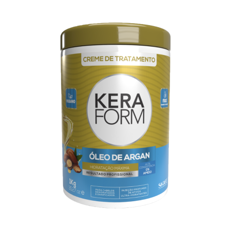 KeraForm Argan Oil Treatment Cream – Maximum Hydration & Deep Repair | كريم كيرافورم بزيت الأرجان لترطيب عميق وإصلاح الشعر (1kg)