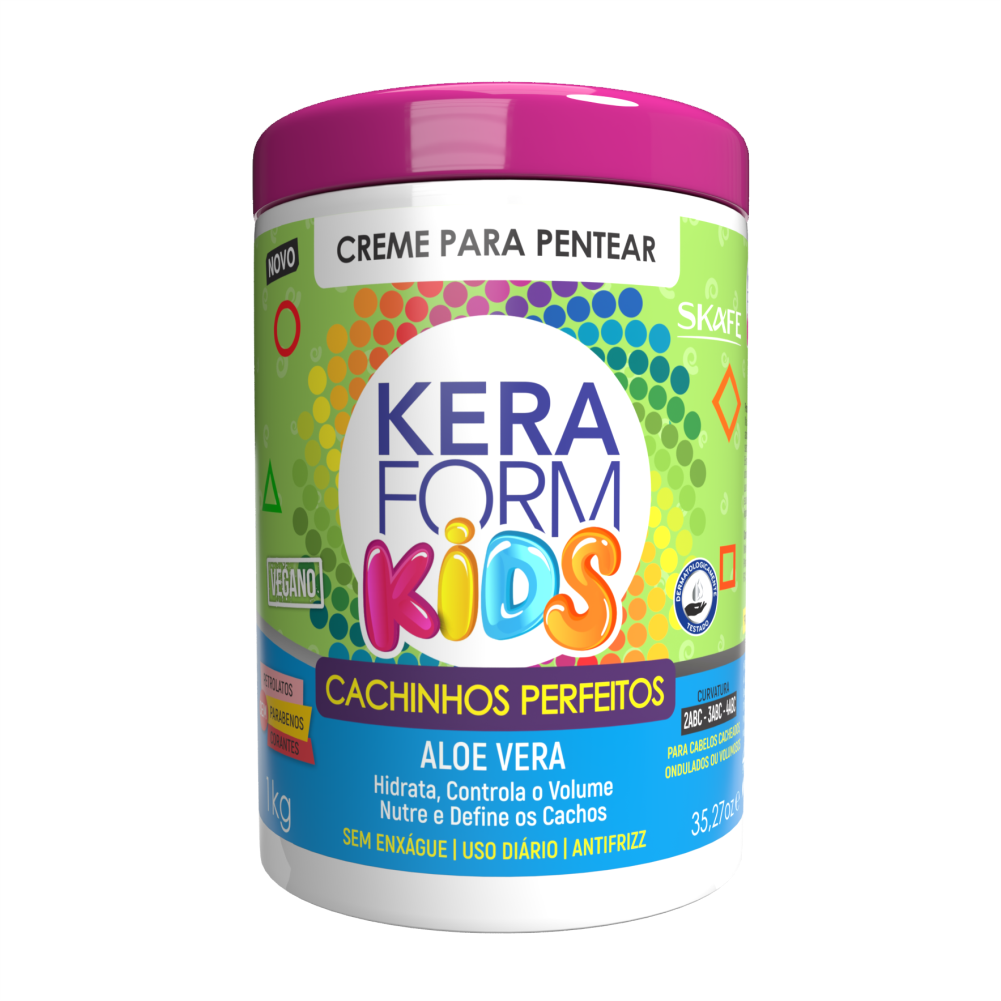 7898658624968 Kera Form Kids Cachinhos Perfeitos – Perfect Curls Aloe Vera Cream