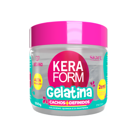 Skafe KeraForm Gelatina Cachos Curl Defining Gel – Strong Hold & Definition – 500g