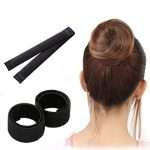 magic hair bun maker black