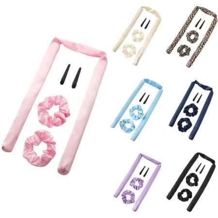 medium rod flex hair curler with hair clips