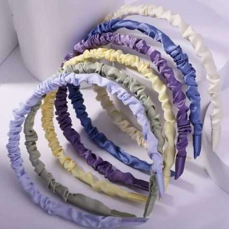 SATIN COLORED HEADBANDS