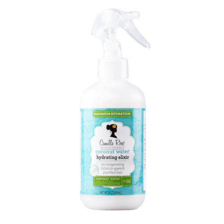Camille Rose Coconut Water Hydrating Elixir – Lightweight Leave‑In Conditioner & Moisture Mist – 240 ml