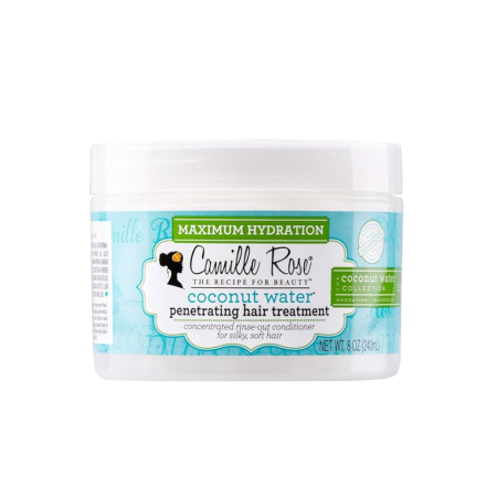 Camille Rose Coconut Water Penetrating Hair Treatment – Deep Hydration Rinse-Out Treatment – 240 ml